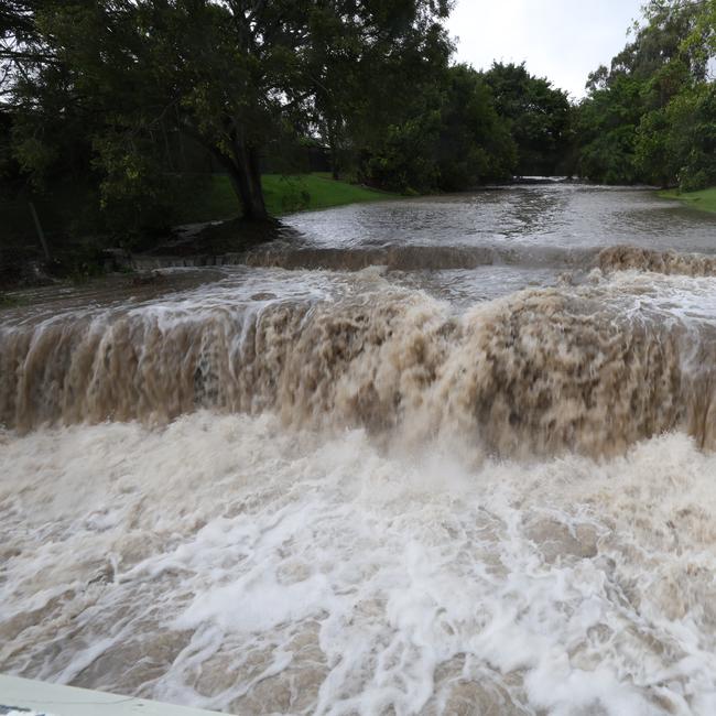 A fast-flowing creek at Montgomery Park, Wellington Point.