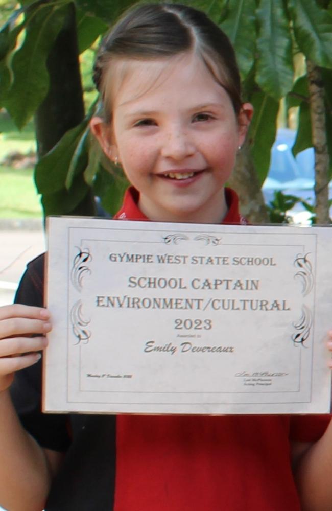 When she grows up, Emily want to be friends with everyone and live on a farm away from any flood or fire danger and work at the RSPCA.