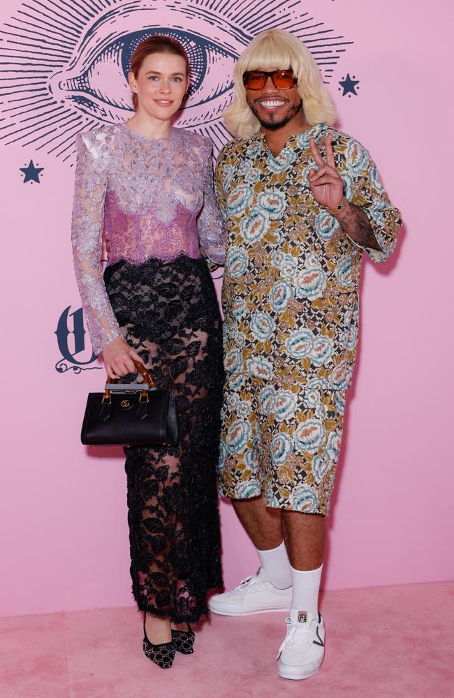 Victoria Lee and Anderson. Paak attend the opening of the Gucci Garden Archetypes exhibition at Powerhouse Museum. Picture: Hanna Lassen/Getty Images