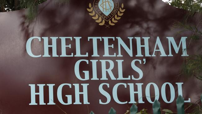 Cheltenham Girls High School sign