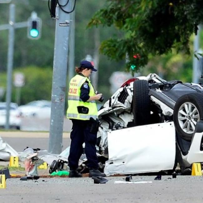 The crash scene where Cayenne Nona, Rayveena Coolwell, Lucius Hill (also known by Baira), and Aaliyah Tappa Brown were killed.