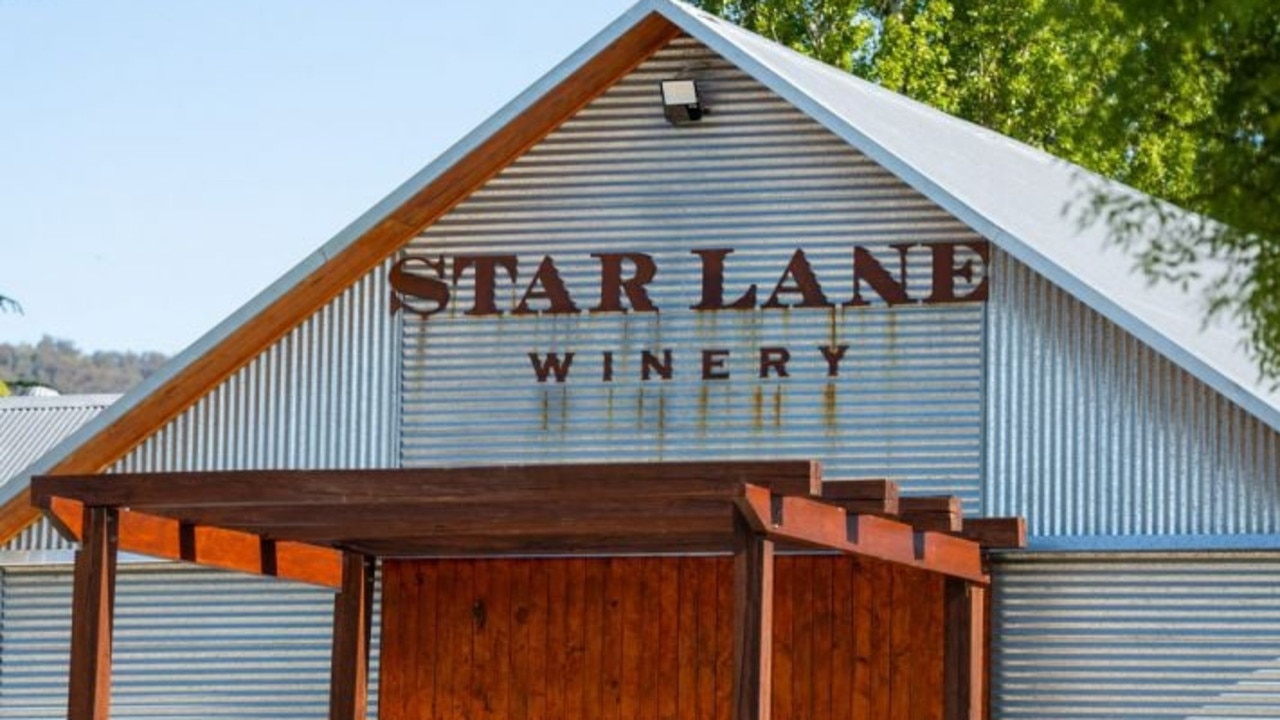 Star Lane’s architect-designed winery includes a climate-controlled barrel room and upstairs deck overlooking the vines.