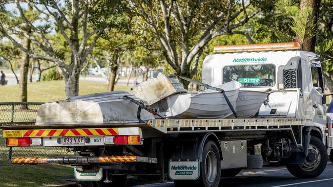 Gold Coast City Council removed some of the iconic tinnies on the foreshore at Labrador in May and June. Picture: Jerad Williams