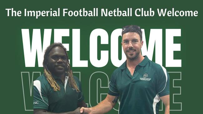 Anthony McDonald-Tipungwuti will be playing in the Sunraysia league this year. Picture: Imperial Football Netball Club.