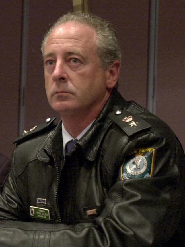 MAY 1, 2002: Inspector Frank Gilroy at a community forum. Picture: Noel Kessel