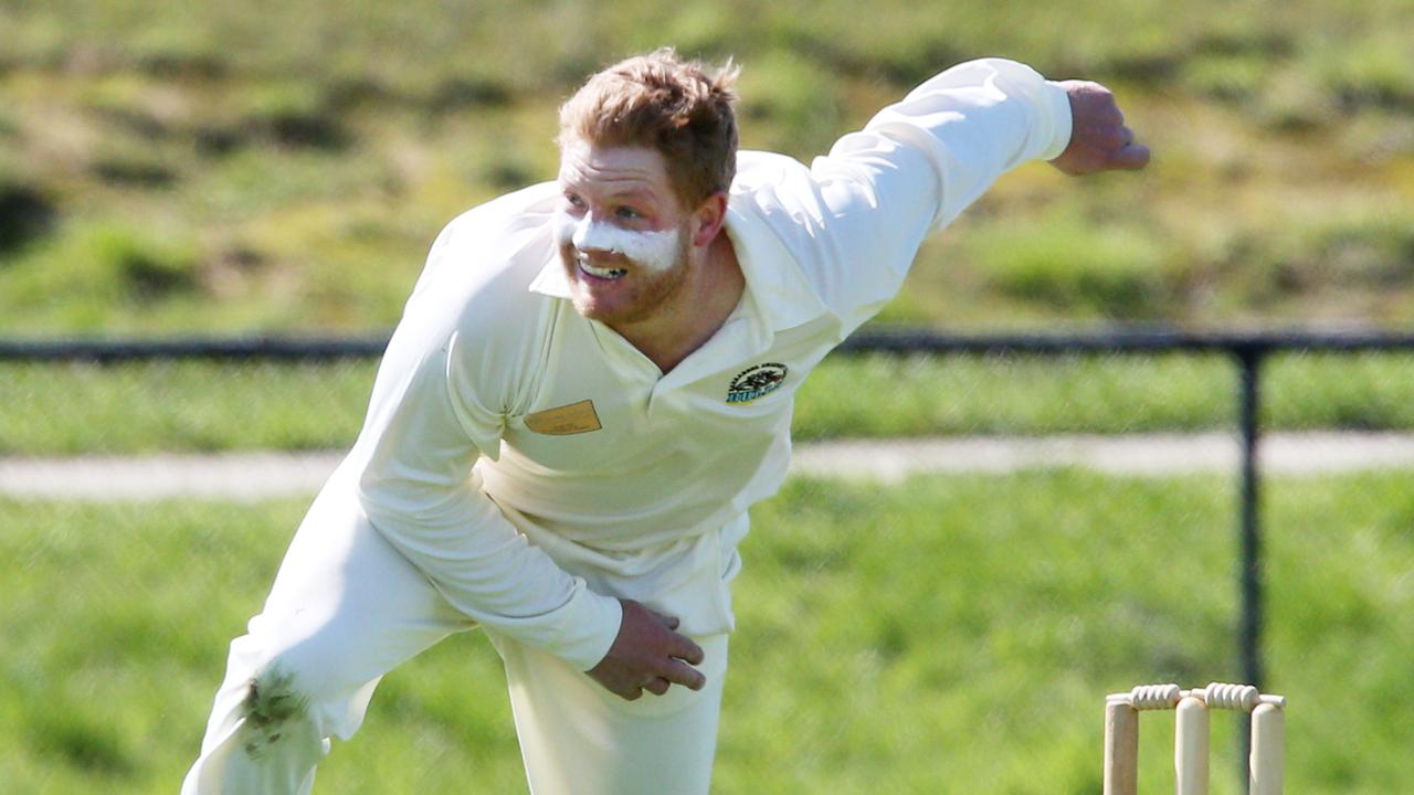 Barrabool bowler Kane Pickering. Picture: Mark Wilson