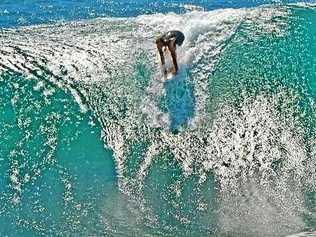 SURFERS are hoping to see waves like this breaking on Sunshine Coast points by the weekend as a rare winter ground swell makes its way towards the east coast. Picture: Sunshine Coast Daily