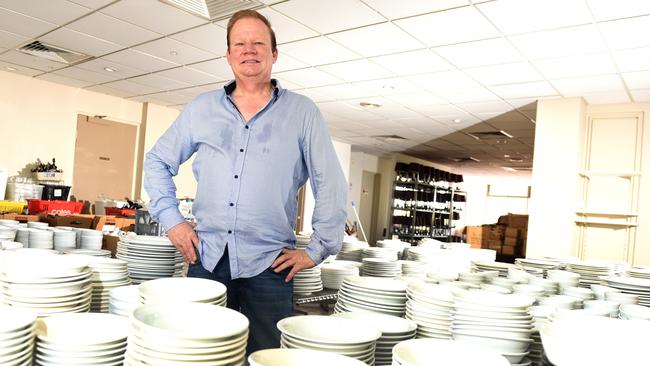 Office manager Paul Bradley with the goods for sale at the International Beach Resort. Picture: John Gass