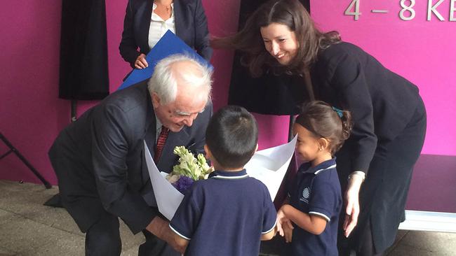 Professor Reg St Leon at International Grammar School.