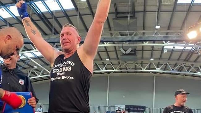 BOXING CHAMPION: Casino resident Corey O'Donnell, 43, has changed his life to drop 84kg, win the Australian World Boxing Federation Novice Heavy Weight title earlier this year and play Aussie rules for the Casino Lions.