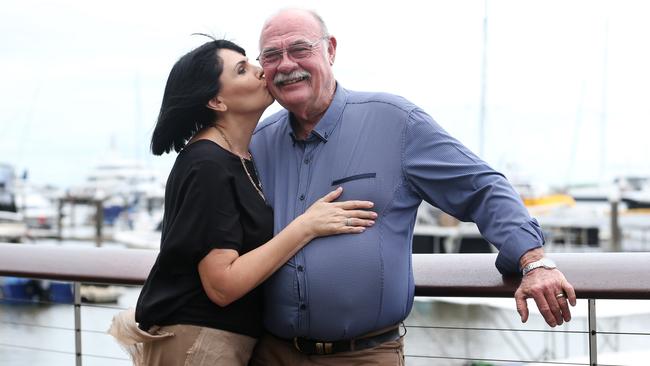 LNP candidate for Cairns Yolonde Entsch with her husband Warren Entsch, the federal LNP MP for the seat of Leichhardt. Picture: Brendan Radke