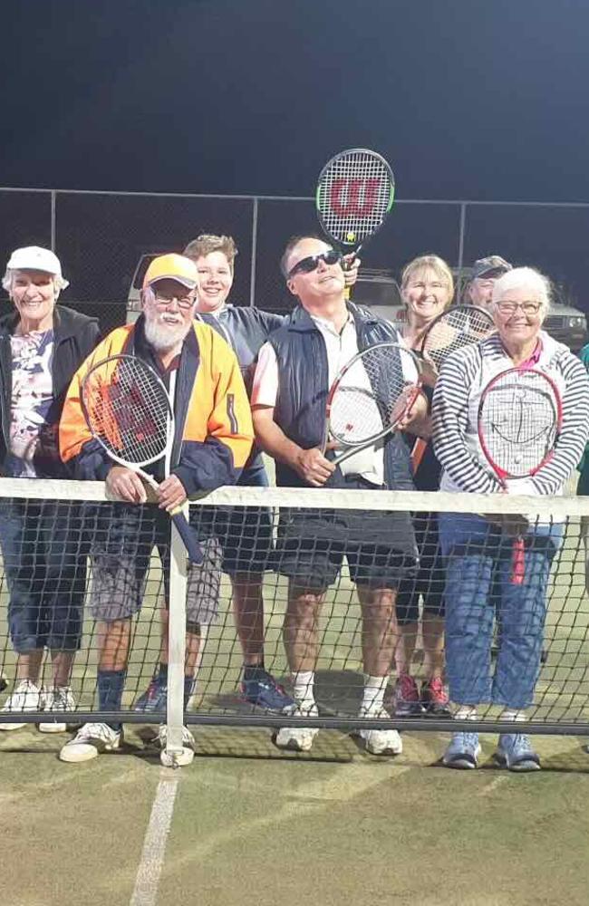 Rossendale Tennis Club members in happier times.