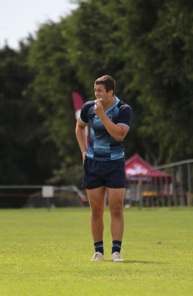 Ballymore Cup rugby action at the Albany Creek Brumbies Junior Rugby Union Club on Friday, April 12, 2024.