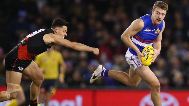 Essendon had no answers against the rampaging Bulldogs. Picture: Michael Klein