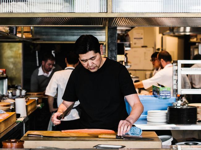 For Friday Feed. Sushi chef Ryuichi Yoshii at Fujisaki, Barangaroo