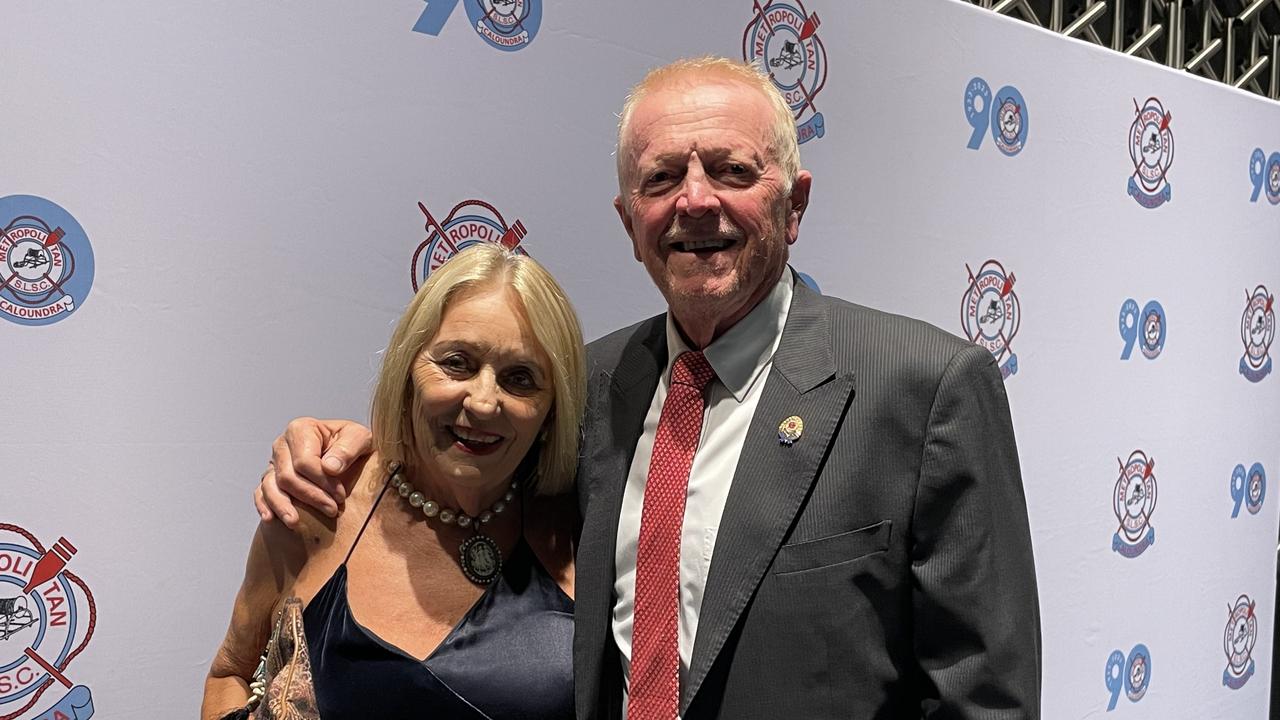 Sue and Mike McDonald at the Metropolitan Caloundra Surf Life Saving Club's 90th Anniversary Gala Ball.