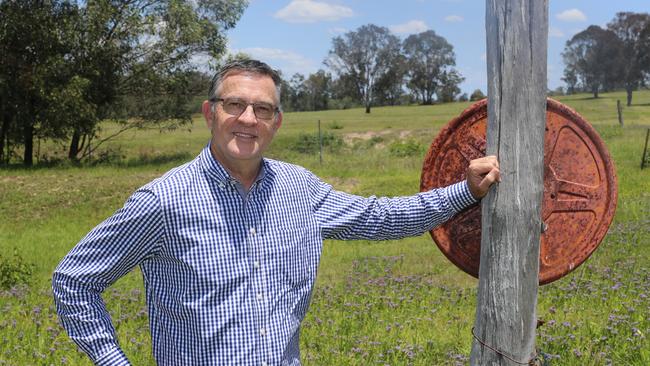 Orchard Property Group managing director Brent Hailey at the 54h South Maclean site which will become a 650-lot residential community, Pebble Creek.