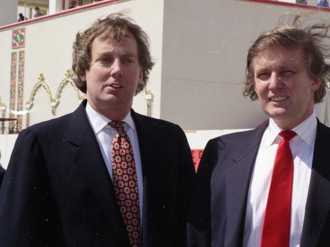 Robert Trump (l.) with brother Donald at the Taj Mahal Casino Resort last week in Atlantic City, NJ (Robert Rosamilio/New York Daily News)(Photo by Robert Rosamilio/NY Daily News via Getty Images)