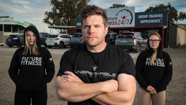 Paige Lindner, Tayler Hocking and Tamara Blackley from Future Fitness 24/7 gym in Cobram. Picture: Simon Dallinger