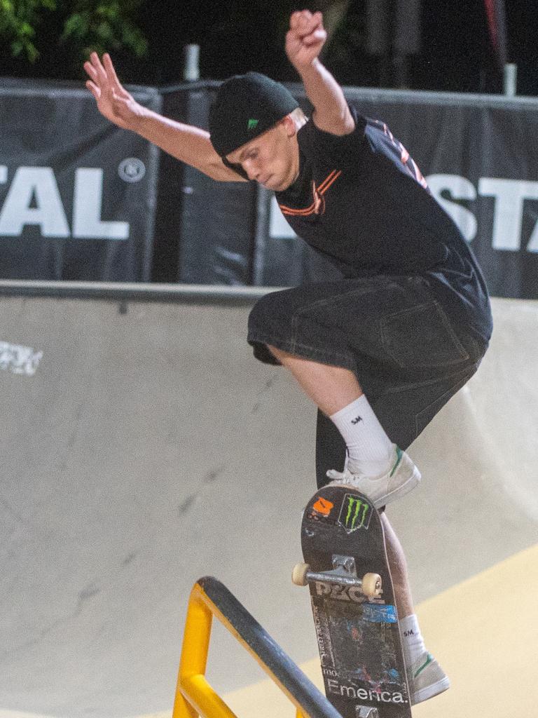 Daniel Woolley at Rumble On The Reef Sugar Bowl Skatepark Saturday 23 September 2023 Picture:Michaela Harlow