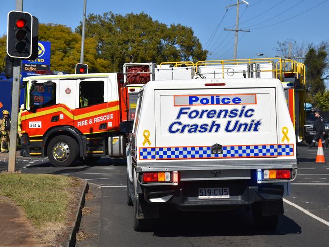 Queensland Police Service Forensic Crash Unit Generic, South Toowoomba, July 23, 2024. QPS FCU Generic