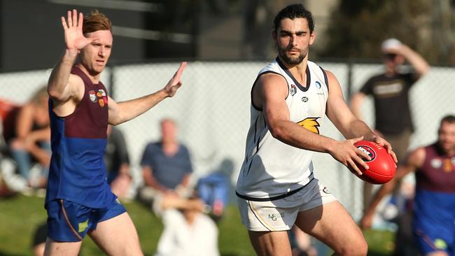 Xavier Dimasi in action for Whittlesea. Picture: Hamish Blair