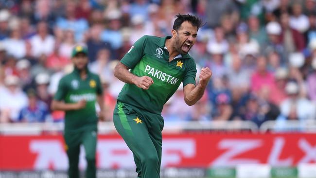 Wahab Riaz helped bowl Pakistan to a stunning upset of England. Picture: Getty