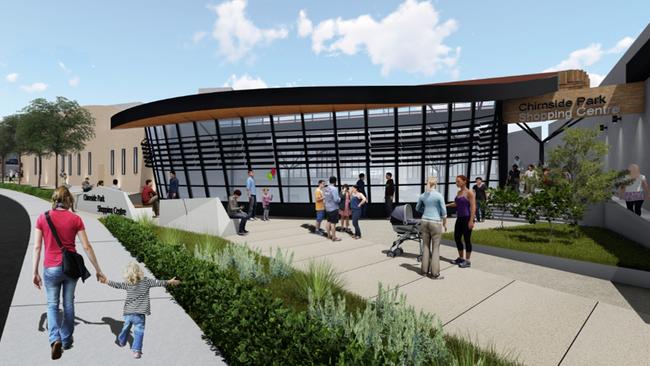 Concept of the new external food court at Chirnside Park Shopping Centre.