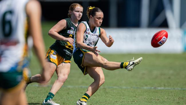Paige Sheppard as St Mary's took on PINT in the 2024-25 NTFL women's semi-final. Picture: Pema Tamang Pakhrin