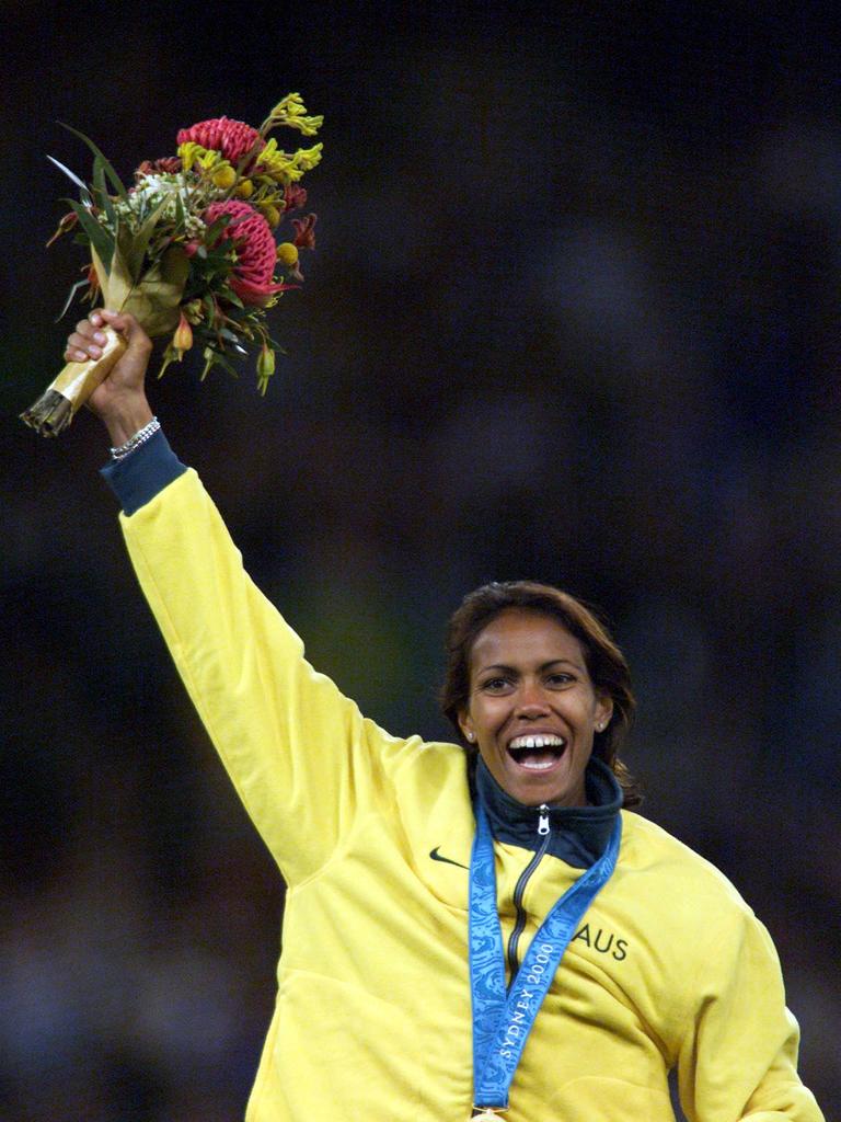 Cathy Freeman has spoken to the Matildas. Picture: ALLSPORT