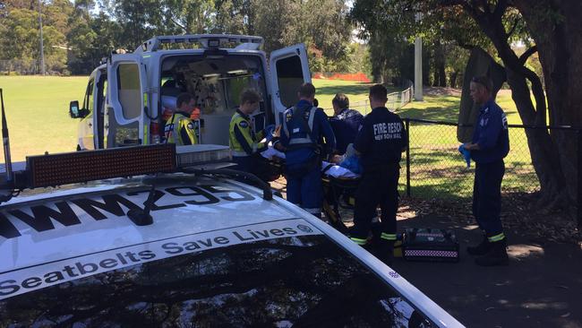 An 11-year-old boy has been airlifted to hospital in a critical condition after she was injured falling from a vehicle in Berowra this morning.