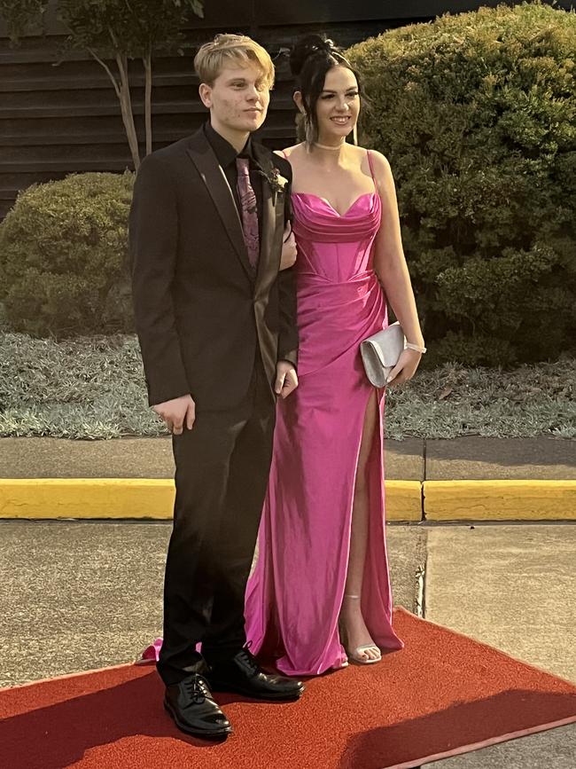 The students of St Mary's College celebrate their formal at the Brolga Theatre on Friday.