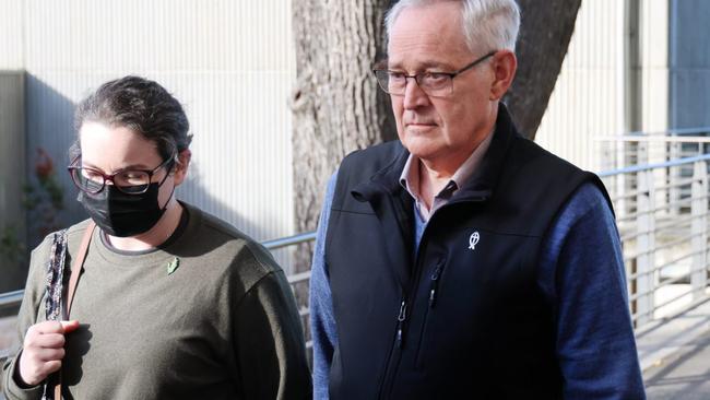 Ian Wilkinson arrives at Latrobe Valley court. Picture: Newswire