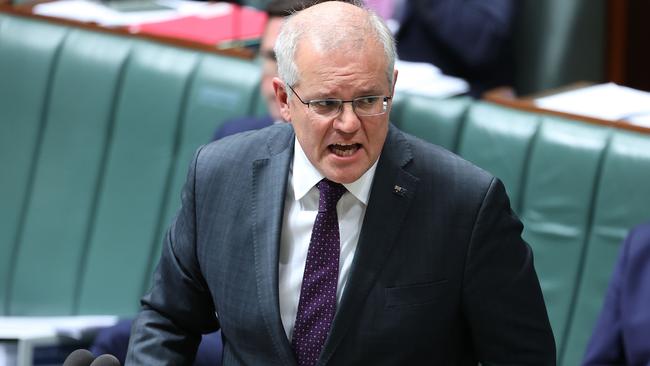 Prime Minister Scott Morrison in Parliament House, Canberra. Picture: NCA NewsWire / Gary Ramage