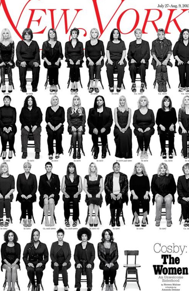 35 women posed for the New York magazine cover.