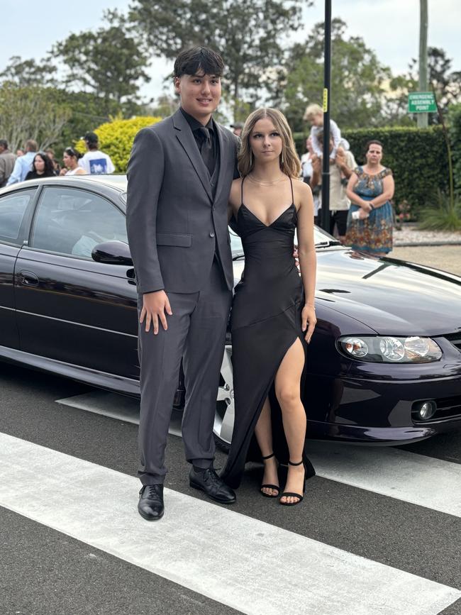 The students of Aldridge State High School arriving at their formal.