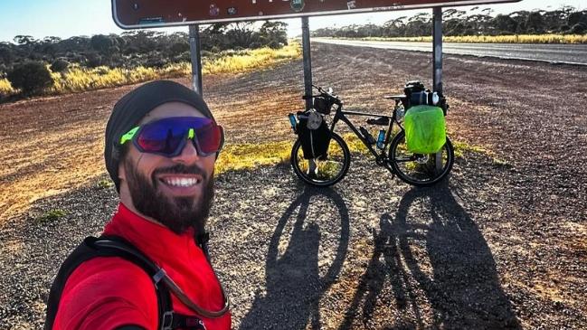 , Miko, Tara, 12:41 (7 minutes ago), to me, , Iman Zand was on a charity bike ride from Perth to Melbourne when he was struck and killed by a car on the Dukes Highway near Keith in SA.  Pictures: Instagram