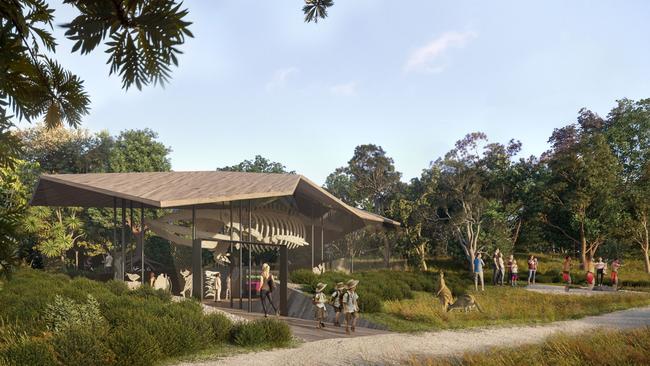 An Artist’s impression of the whale interpretative centre, Yalingbila Bibula.