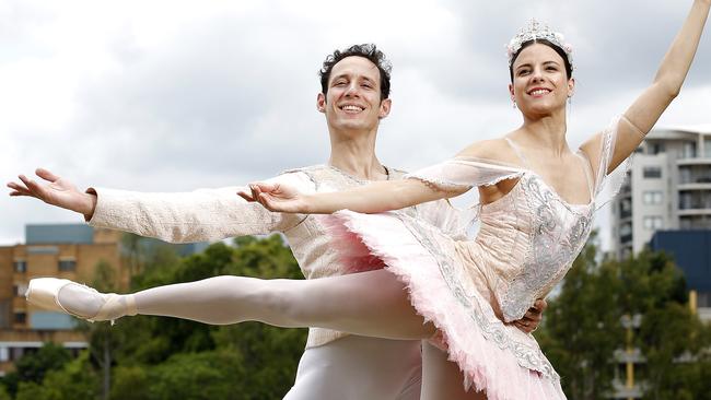 Principal dancers Yanela Pinera and Camilo Ramos are having their swan song together in The Nutcracker. Picture: Josh Woning