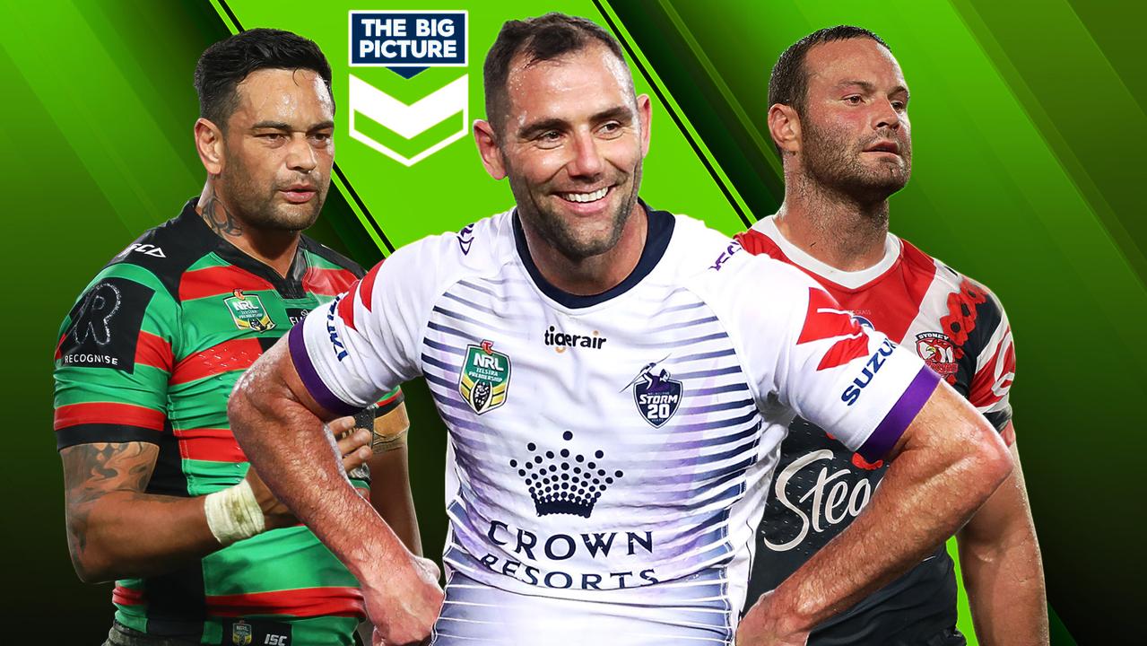 The Melbourne Storm could jump to first if the Roosters and Rabbitohs lose to their bogey sides.