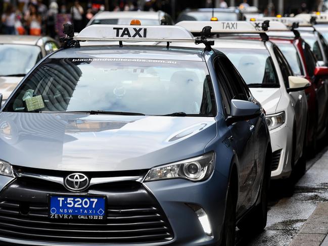 Taxi drivers will receive up to $500m in extra payments following the pandemic. Picture: Bianca De Marchi