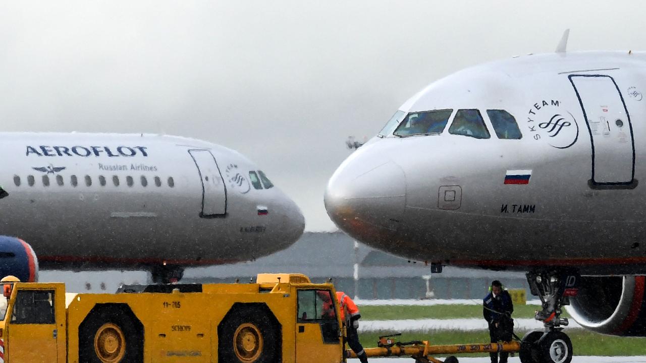 A file photo of an Auroflot plane, which is Russia’s state carrier. Picture: Kirill Kudryavstev / AFP