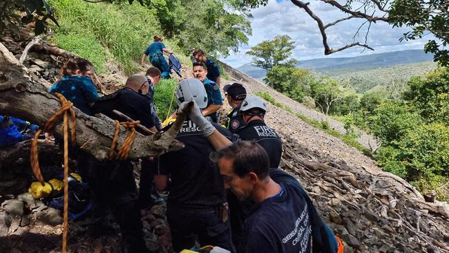 A woman aged in her 40s has been rescued off Table Top Mountain with serious injuries.