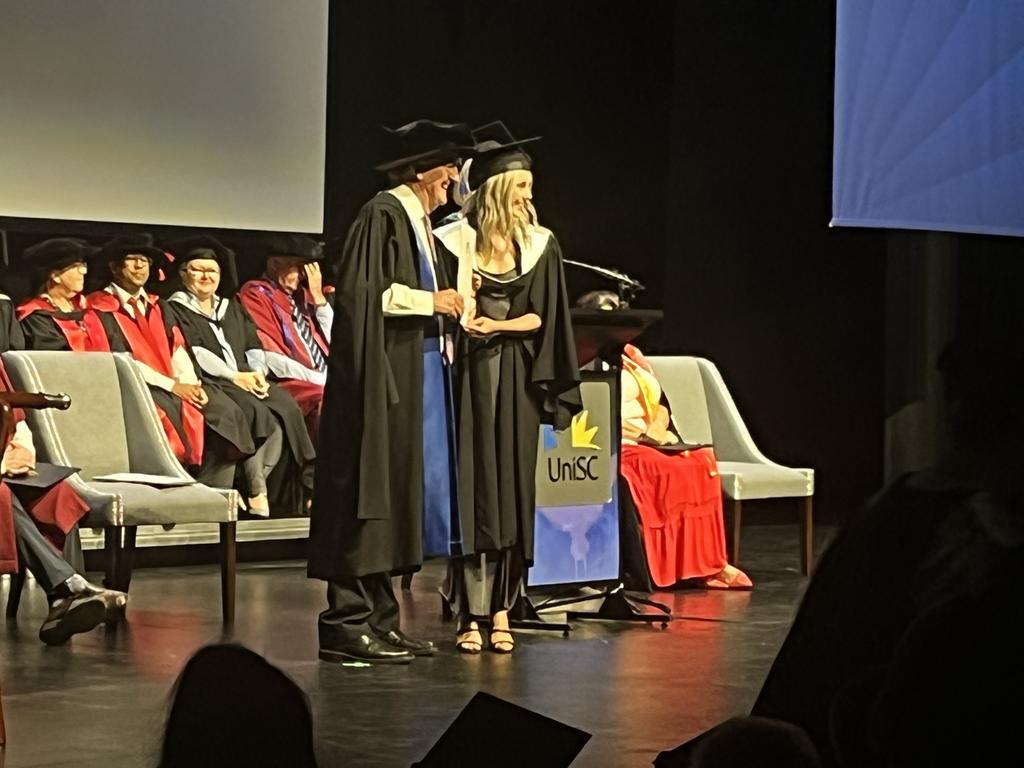 The University of the Sunshine Coast graduation ceremony at Maryborough's Brogla Theatre.