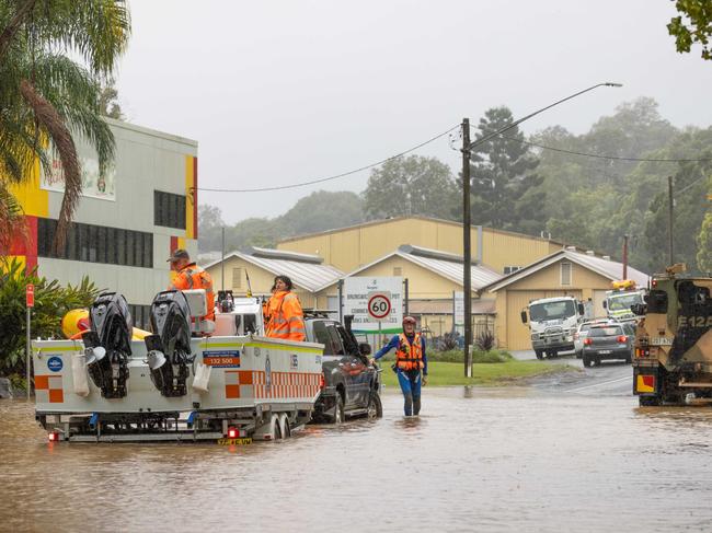 *FILED MARCH 30, 2022* Australian Army soldiers in Bushmaster protected mobility vehicles are on standby to conduct evacuation tasks with the local SES due to rising flood waters in Lismore, New South Wales, in support of Operation Flood Assist 2022. *** Local Caption *** Defence continues to contribute to the Australian Government's support to the New South Wales Government under Operation Flood Assist 2022.   During Operation Flood Assist 2022, approximately 7000 Australian Defence Force personnel were available for tasking in Queensland and New South Wales.   Australian Defence Force personnel assisting south-east Queensland flood-affected communities have returned home, with state requests for assistance concluding on Friday, 25 March 2022. However, more than 3000 Australian Defence Force personnel remain on task or available for tasking in northern New South Wales, assisting with clean-up and disaster relief efforts in areas such as Lismore, Richmond Valley, Ballina, Casino, Clarence Valley, Evans Head and Tweed Heads.   Australian Defence Force personnel continue to provide aerial search and rescue, medical evacuation and reconnaissance, as well as clearing routes in flood-affected areas, supporting communities in clean-up and the delivery of essential supplies to isolated areas.