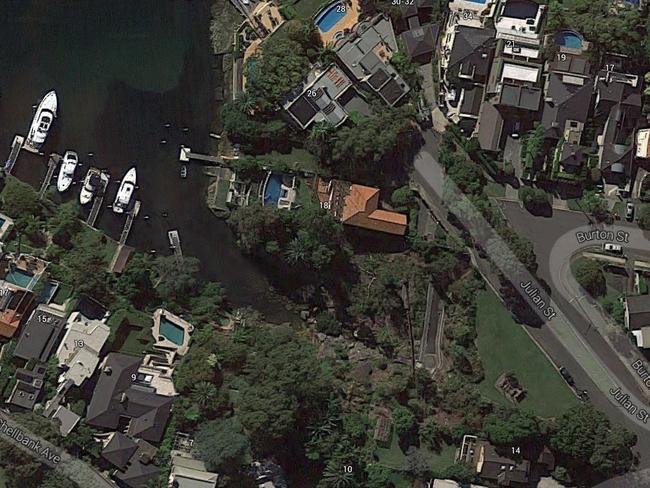 Joel's Reserve is perched on prime waterfront land. Picture: Google Earth