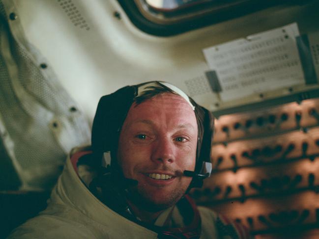 Neil Armstrong inside the Lunar Module on Apollo 11. Picture: NASA