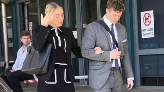 Eloise Claire Spencer leaves Byron Bay court.