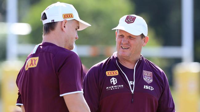 Kevin Walters has decided to merge the current Maroons camp with some of the emerging Maroons players. Picture: Adam Head