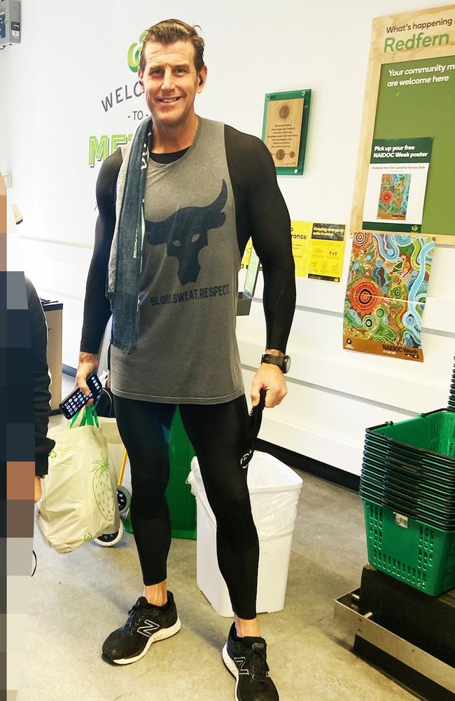 Ben Roberts-Smith shops at Woolies during the week as he waits for a decision on his blockbuster defamation trial. Picture: Supplied